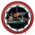 Continuum Praying For Seven 18 ft. Neon Clock 18in. CO3714946